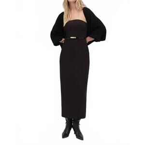 NEW FAVORITE DAUGHTER layla cozy knit shrug in black